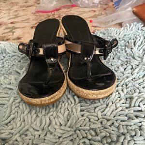 Burberry summer wedge mule